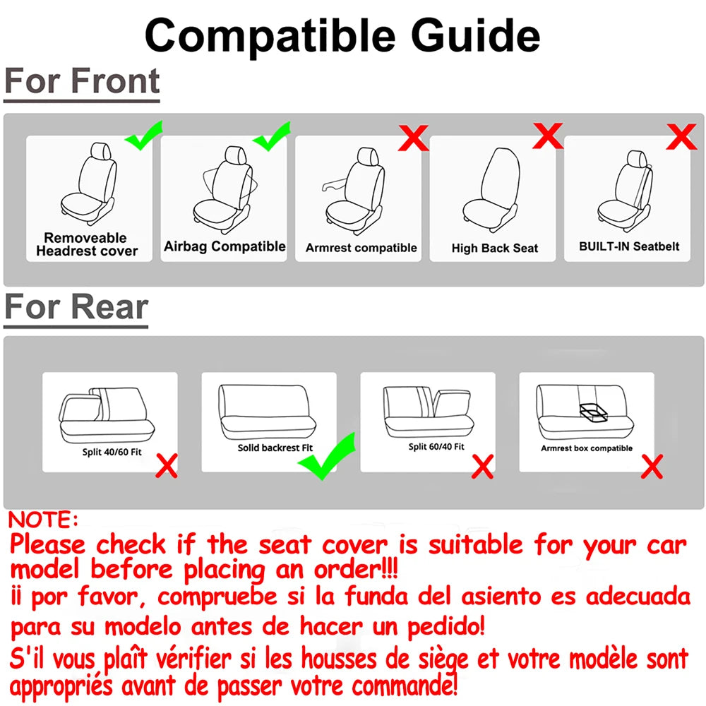 Premium Universal Full Interior Seat Protectors
